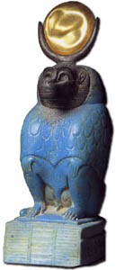Statue of Thoth, the moon god, as a baboon