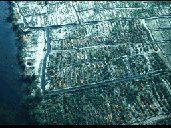 An aerial photograph of farm plots along the Nile, things have not changed much since ancient times.