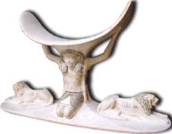 Headrest, Shu elevating the  head of the  Pharoah